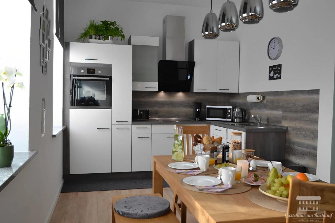 Komfort Ferienwohnungen Mit Wellness-Garten - Gaestehaus Am Bachlauf - Losheim Am See Dış mekan fotoğraf