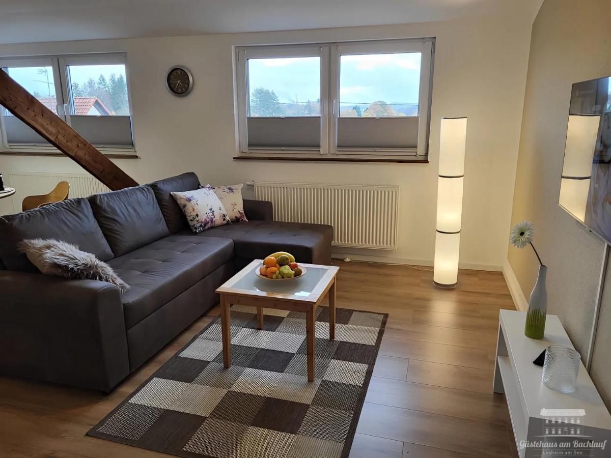 Komfort Ferienwohnungen Mit Wellness-Garten - Gaestehaus Am Bachlauf - Losheim Am See Dış mekan fotoğraf
